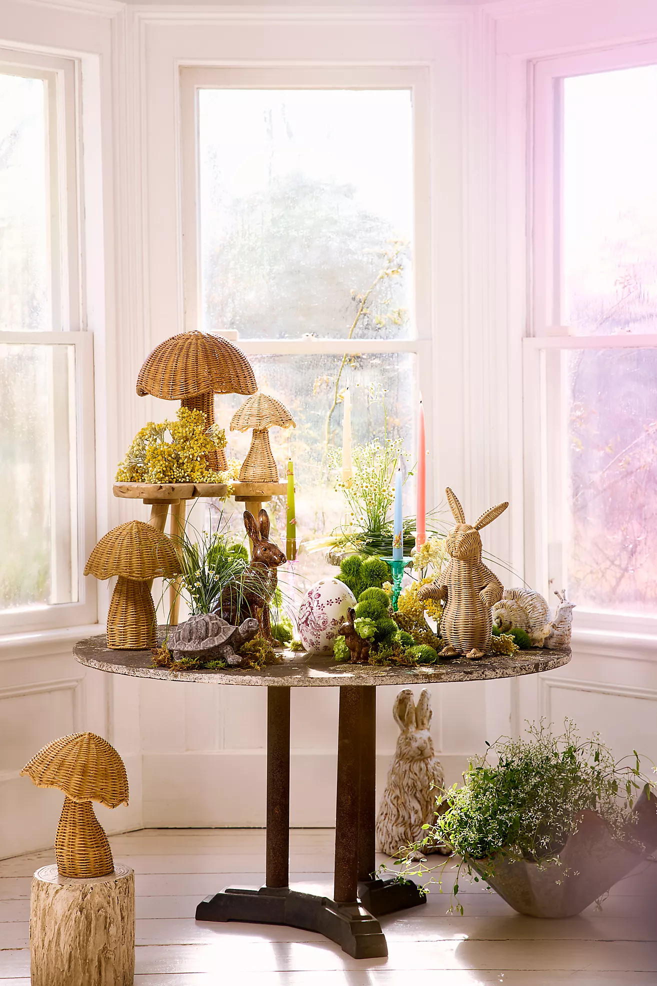 Scalloped Wicker Mushroom | Anthropologie (US)