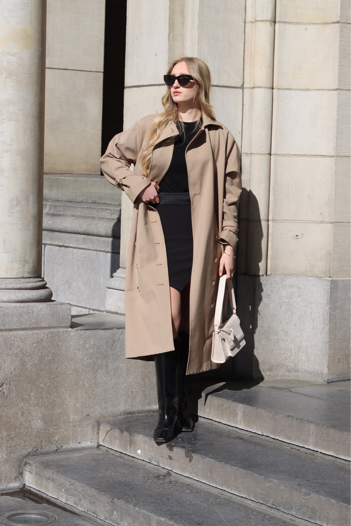 Pre spring look 

Beige trench coat, trench coat outfit, spring trench coat, women’s trench coat, black boots, knee high boots, mini skirt, black mini skirt 

#LTKeurope #LTKSeasonal #LTKstyletip