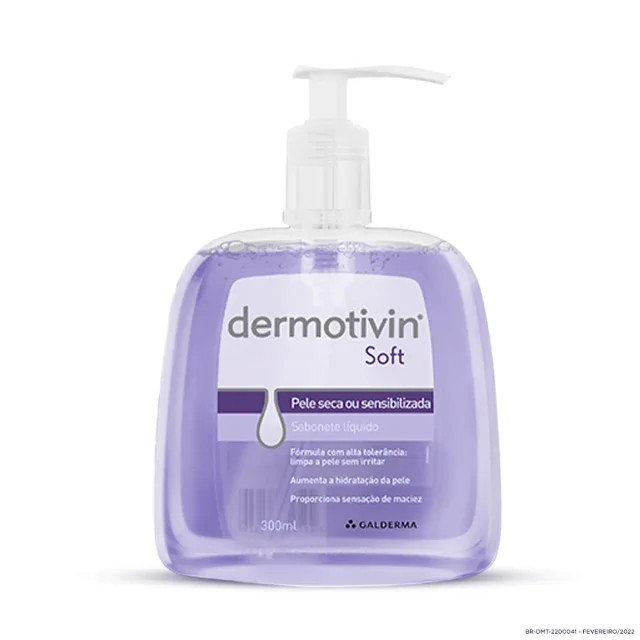 Sabonete Líquido Dermotivin Soft com 300ml | Drogasil BR