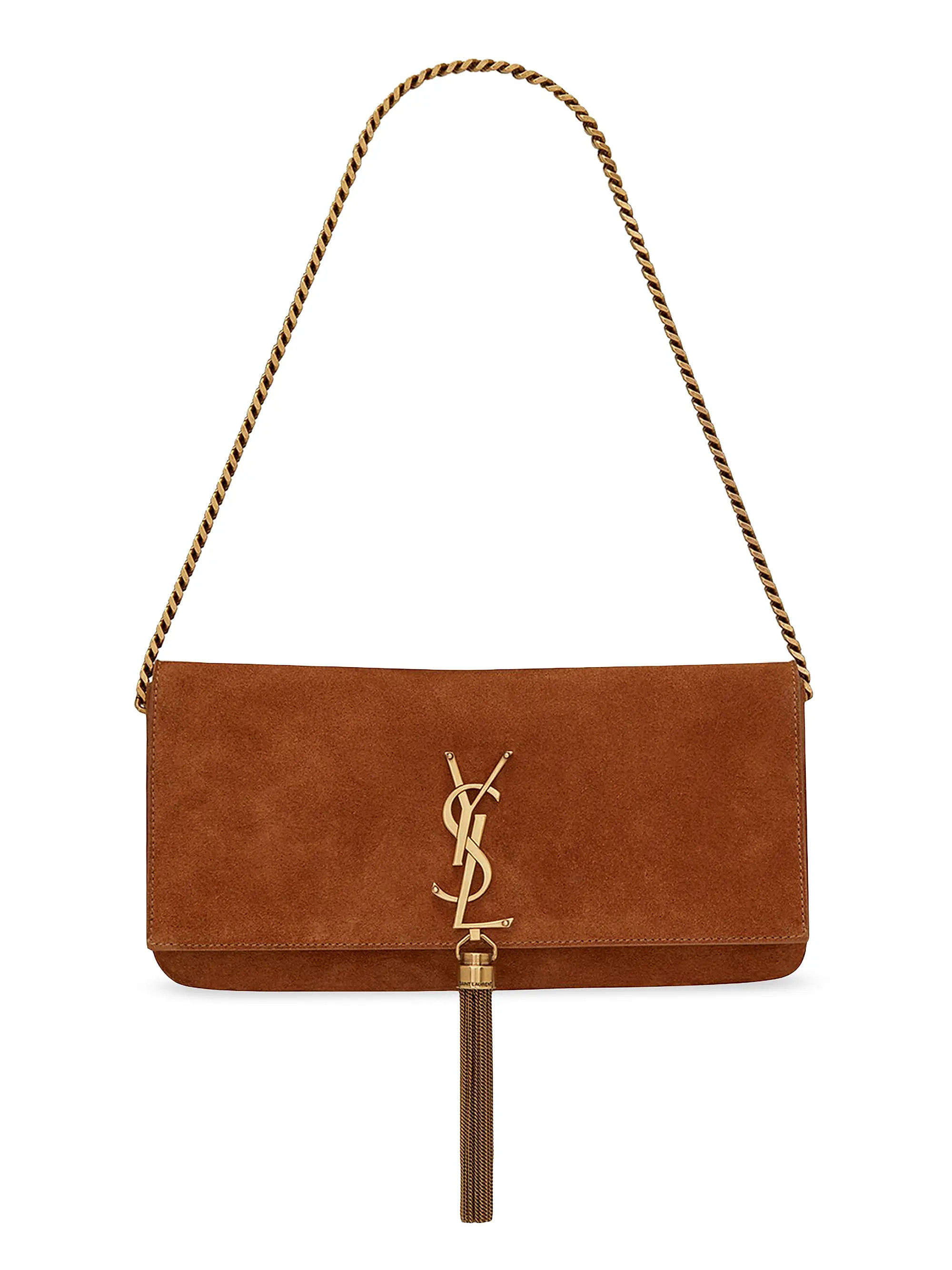 Kate 99 Chain Bag With Tassel in Suede | Saks Fifth Avenue