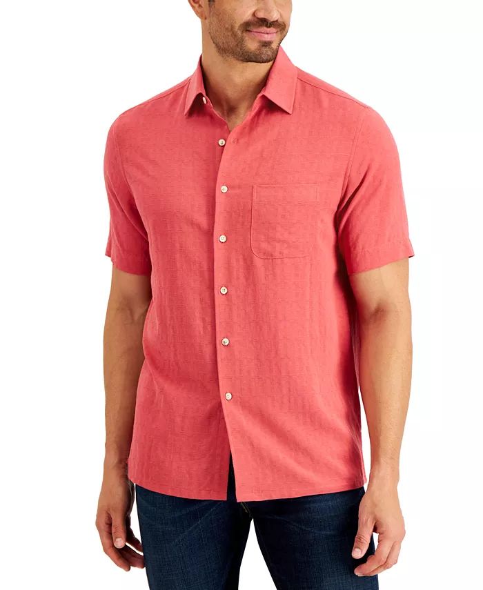 Club Room Men's Textured Shirt, Created for Macy's - Macy's | Macy's