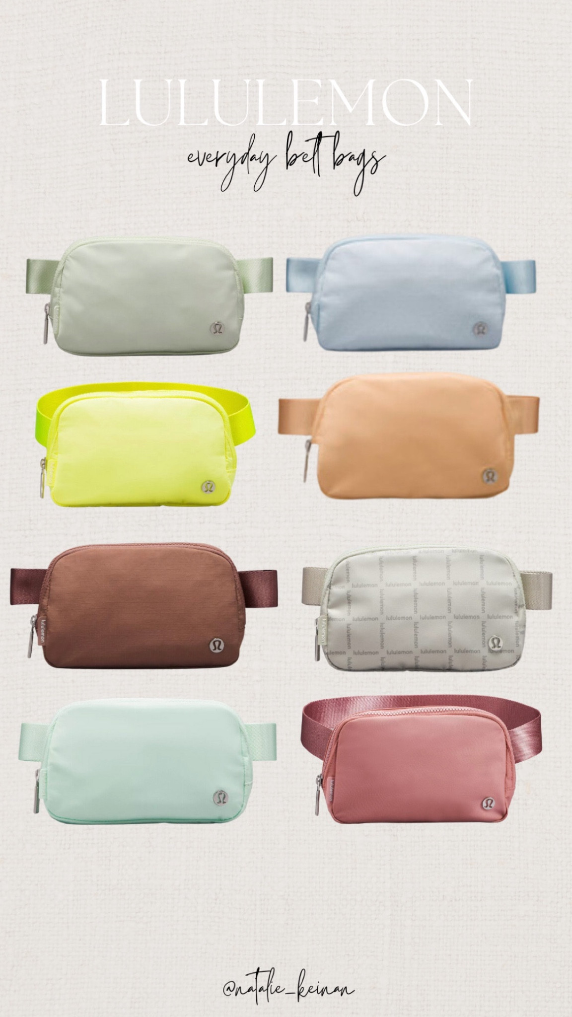 Lululemon belt bags, colorful belt bags, spring bags

#LTKunder50 #LTKFind #LTKstyletip