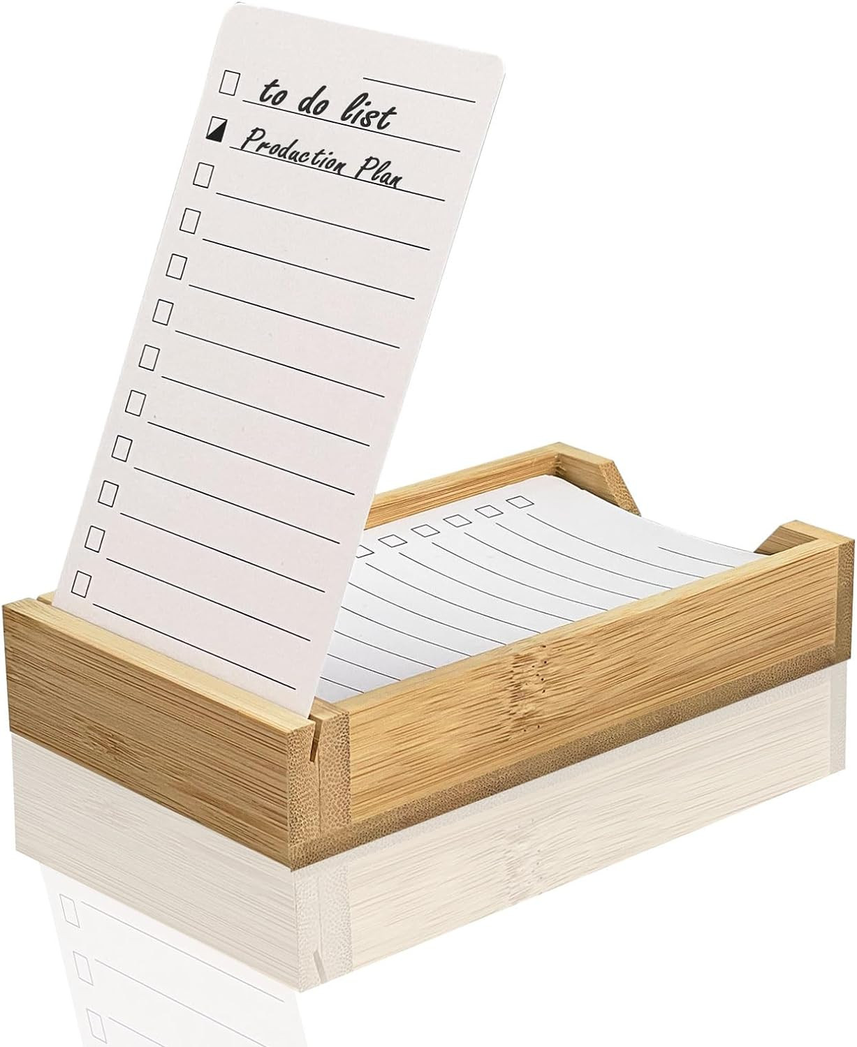 Daily To Do List Planner, Daily ToDo Checklist Cards and Bamboo Stand, 50 To Do Cards, Productivi... | Amazon (US)
