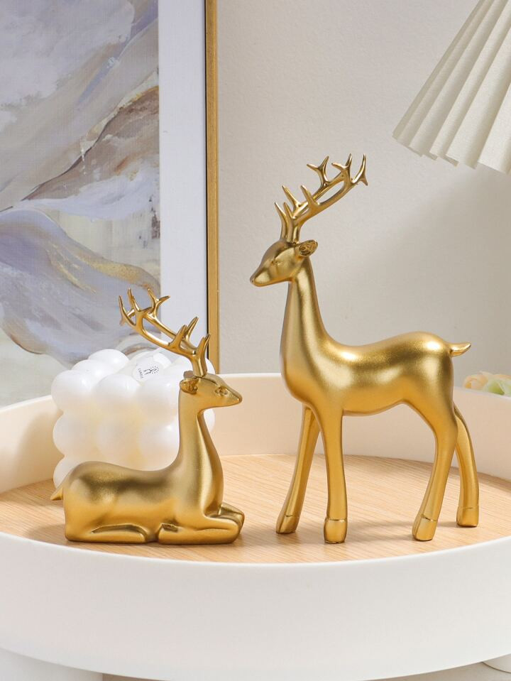 Reindeer Gold Ornaments | SHEIN