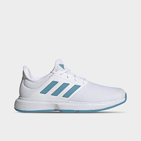 Adidas Men's GameCourt Tennis Shoes in White/White Size 13.5 | Finish Line (US)