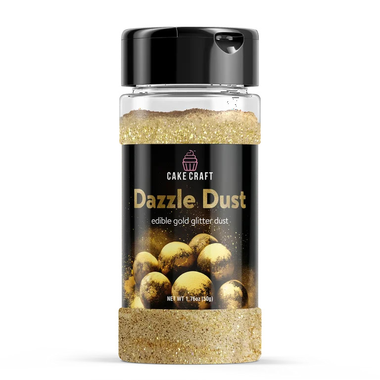 Cake Craft Edible Dazzle Dust Gold| Edible Glitter for Cakes, Cupcakes, Cocktails & More | Food-S... | Walmart (US)