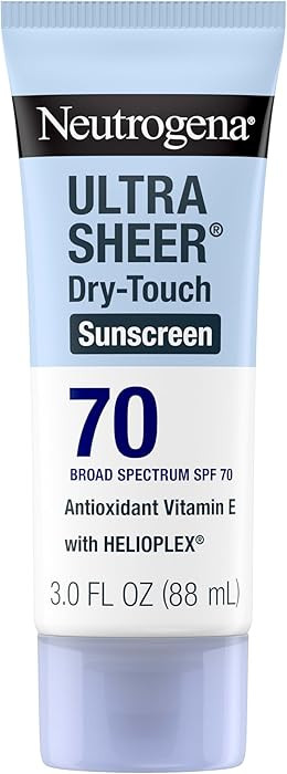 Neutrogena Ultra Sheer Dry-Touch Sunscreen Lotion SPF 70, Broad Spectrum, Water Resistant 80 Min,... | Amazon (US)