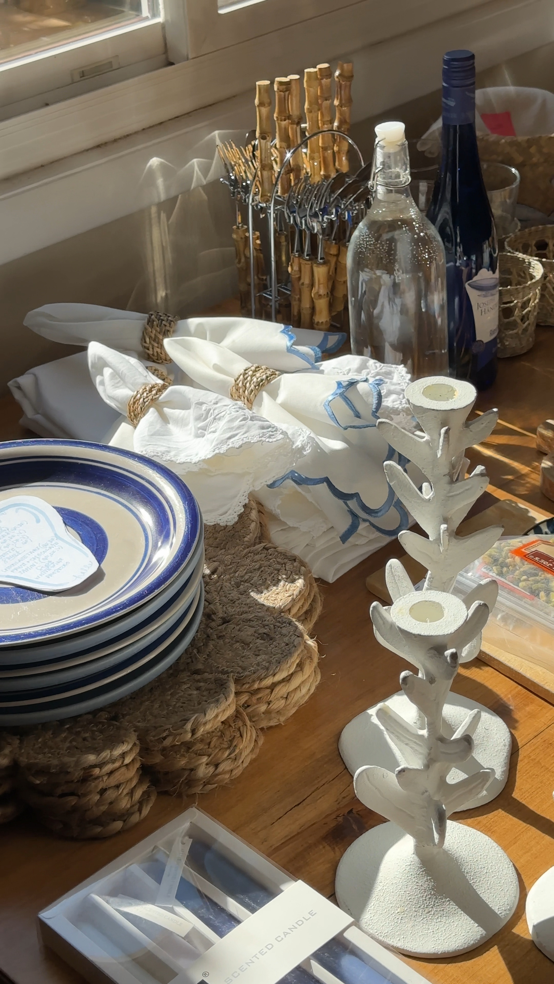 A look into my upcoming dinner party! The theme was Mediterranean inspired and I wanted to lean into coastal colors, patterns and textures to reflect the feeling of being by the sea. I love that things can be mixed and matched and used for so many occasions in the future!

#LTKhome #LTKunder100 #LTKunder50