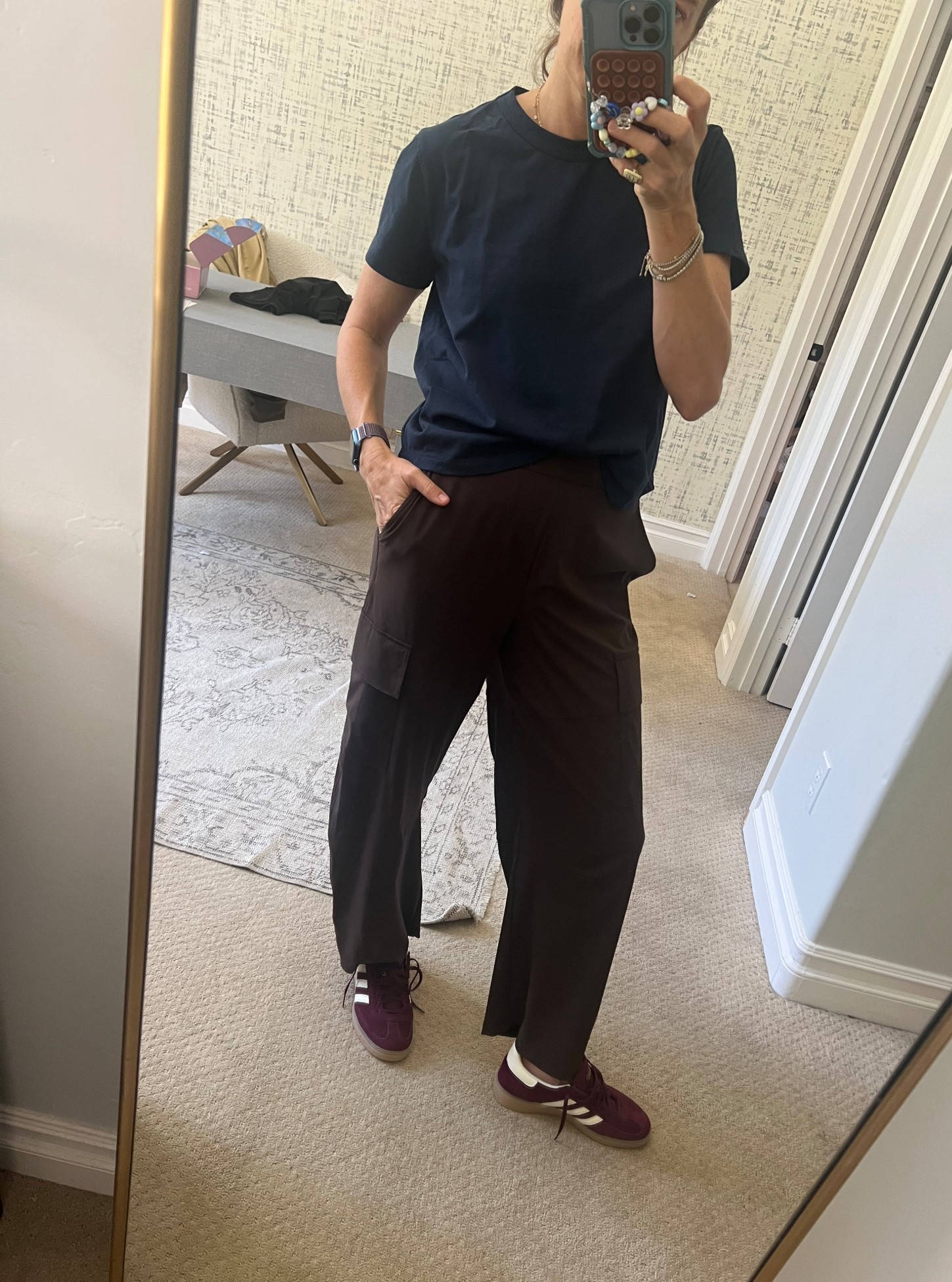 Cool girl style, travel pants, work pants, barrel work pants, travel style, cool girl aesthetic, Adidas, Mom over 40, Mom over 40 outfit

#LTKWorkwear #LTKTravel #LTKOver40