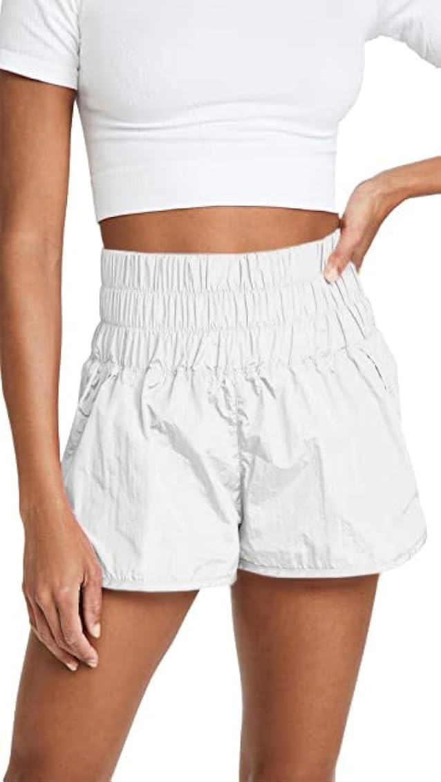 Womens High Waisted Elastic Running Shorts Summer Athletic Quick Dry Gym Biker Shorts Sport Pants Wo | Amazon (US)