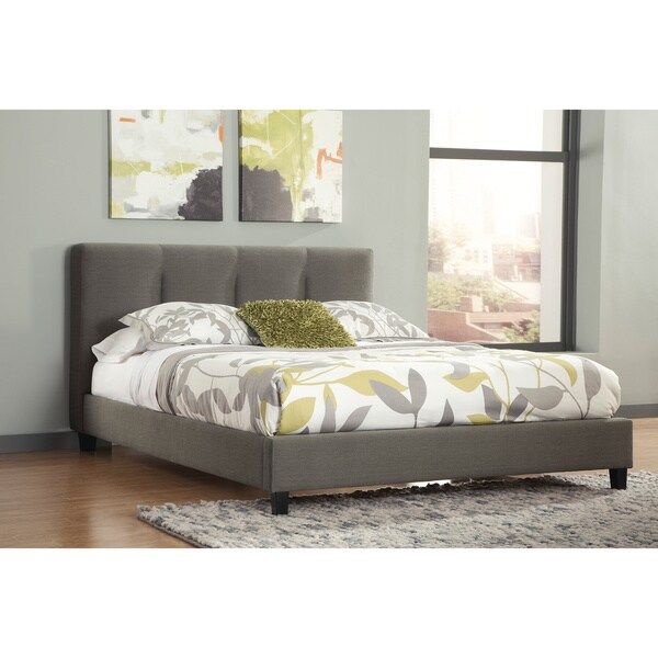 Signature Design by Ashley Masterton Grey Upholstered Bed | Bed Bath & Beyond