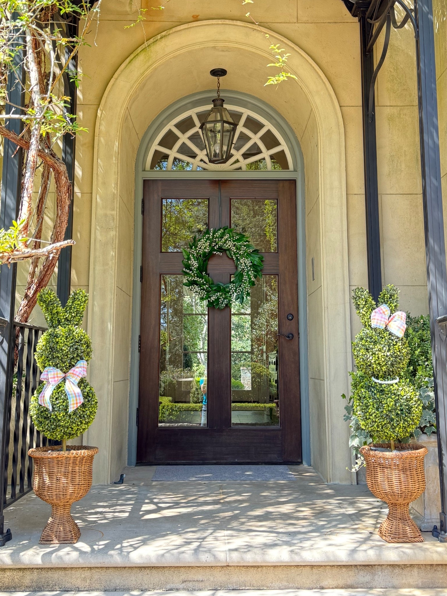 My favorite bunny topiaries and lily of the valley wreath to welcome spring 🐇💕

#LTKSeasonal #LTKHome #LTKFamily