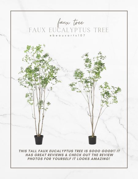 Incredible faux eucalyptus tree with incredible reviews!! 

#LTKhome #LTKFind #LTKsalealert