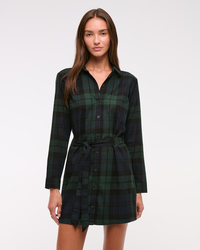Flannel Shirt Dress | Abercrombie & Fitch (US)