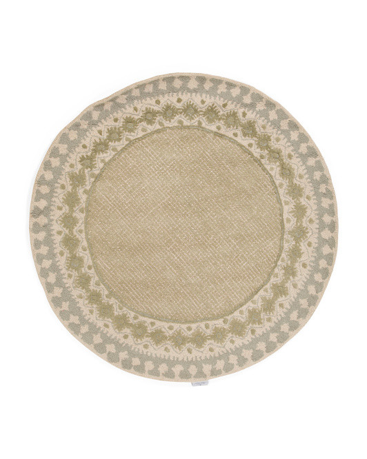 5x5 Wool Round Winder Hand Made Rug | TJ Maxx
