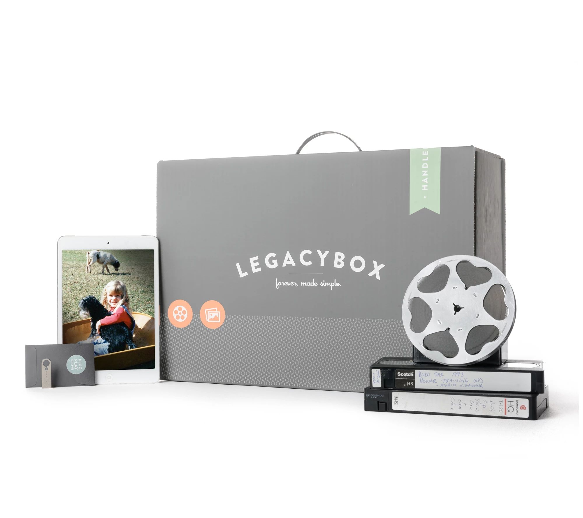 Legacybox 8-Piece Family Box Photo and Video Digital Conversion Kit | QVC