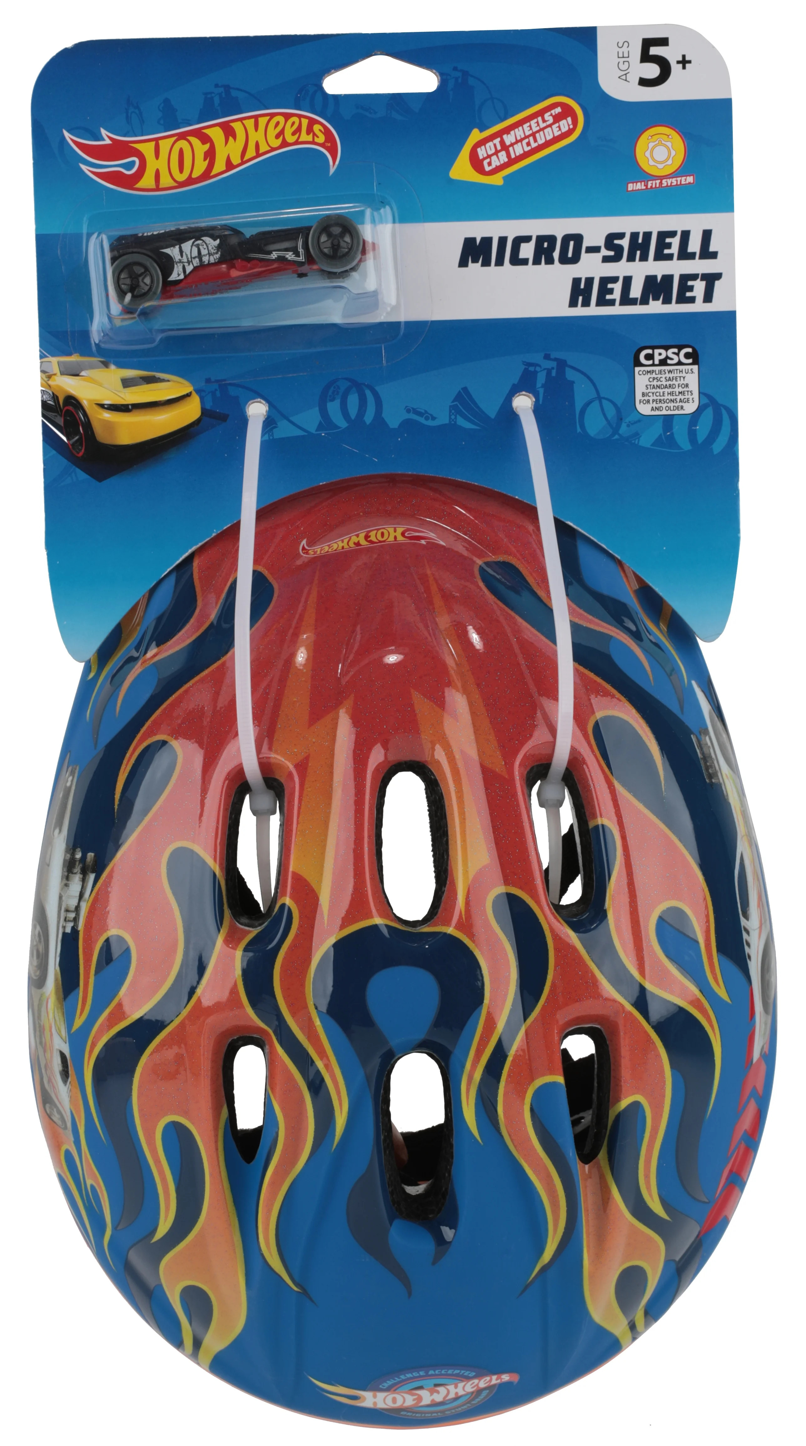Hot Wheels Helmet with Surprise Bonus Car for Bikes, Skateboards and Scooters, Ages 5+ - Walmart.... | Walmart (US)