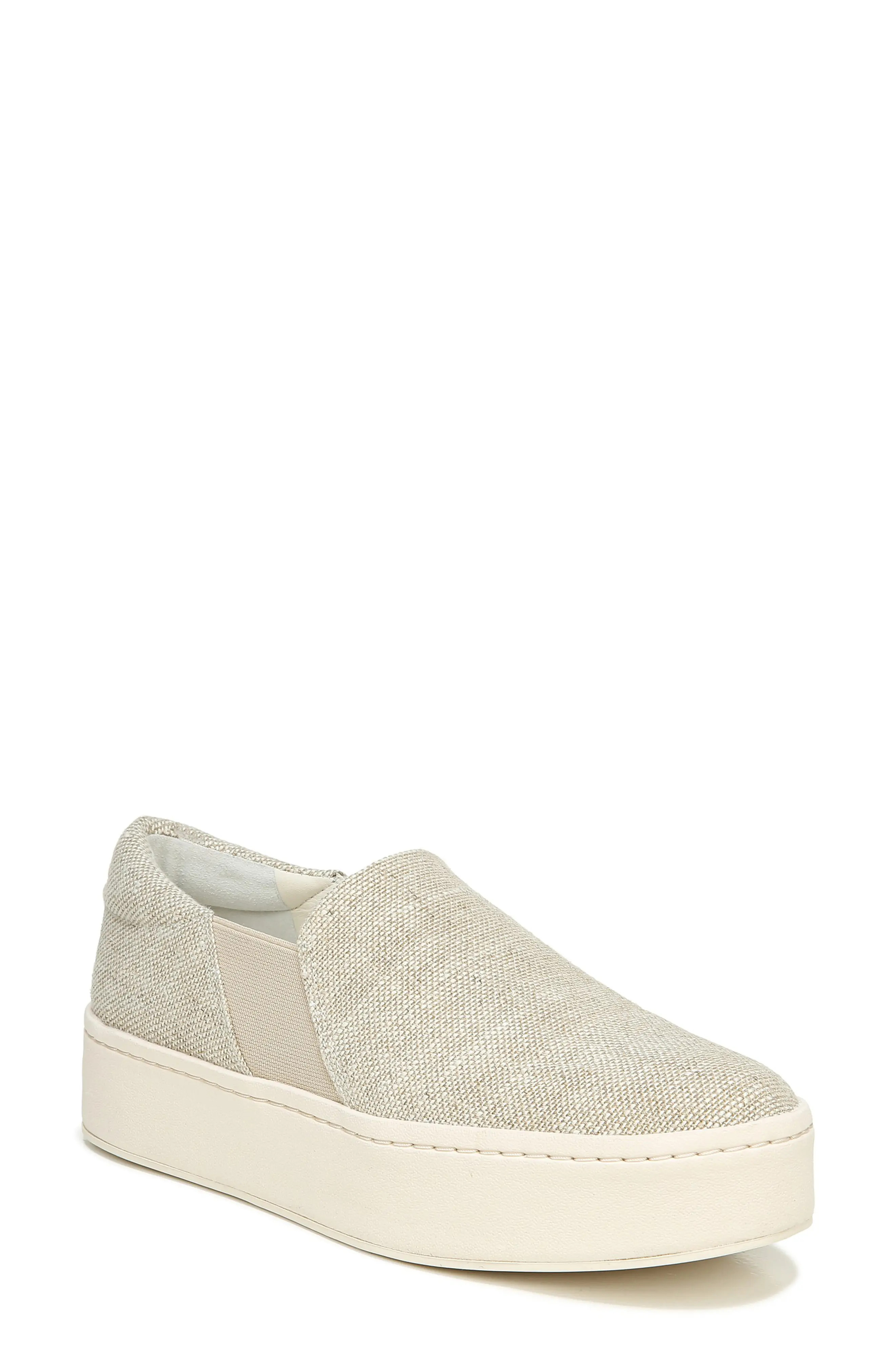 Women's Vince Warren Slip-On Sneaker, Size 7.5 M - Beige | Nordstrom