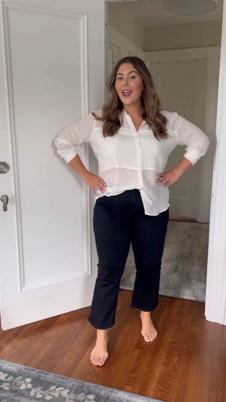 Fall shoes I like to wear with my bootleg jeans. Wearing size 32 in jeans & XL in button down. Sharing similar styles too. Use code CARALYN10 at checkout with Spanx. 

#LTKSeasonal #LTKmidsize #LTKshoecrush