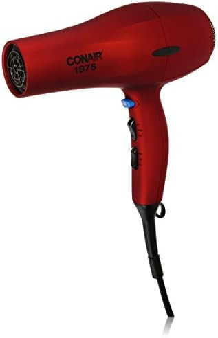 Conair 1875 Watt Velvet Touch Hair Dryer, Red | Amazon (US)