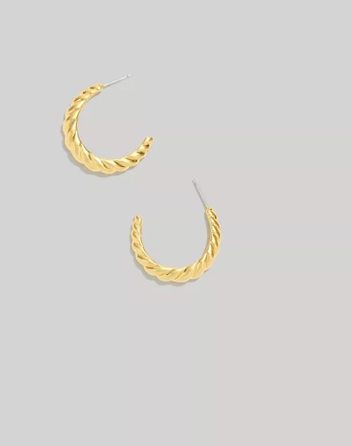 Puffed Large Hoop Earrings | Madewell