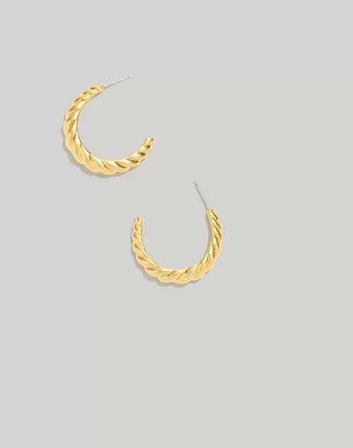 Puffed Large Hoop Earrings | Madewell