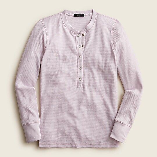 Lightweight waffle base-layer henley | J.Crew US