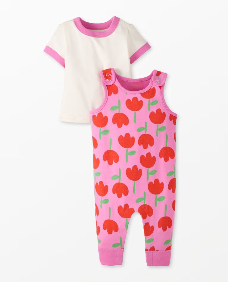 Baby T-Shirt & Overalls Set | Hanna Andersson