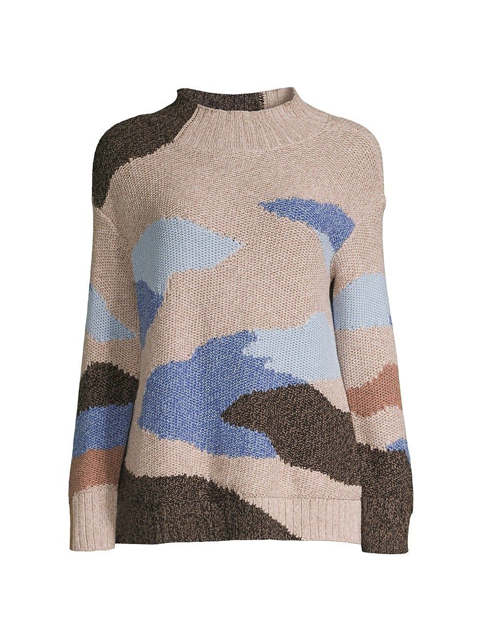 Winter Waves Mock-Turtleneck Sweater | Saks Fifth Avenue