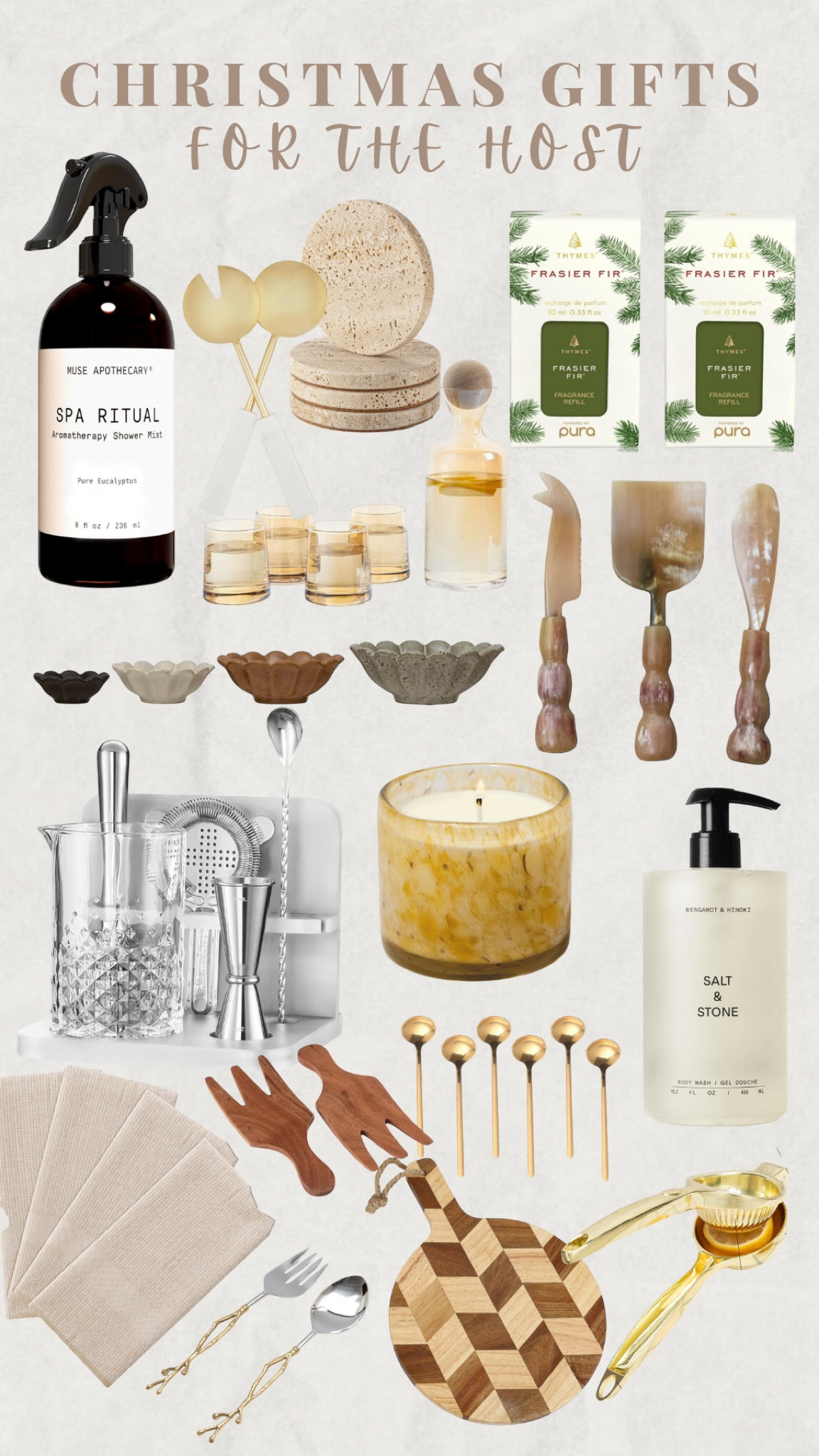 Christmas gift guide Boujie Christmas gifts for her #giftsonabudget #giftsforher #aestheticgifts #affordablegifts #christmasgiftguide #comfypjs #founditonamazon#giftguideforher #skincarelovergift #aestheticgirlgift #giftforhost #hostinggift #kitchengifts #homegifts #giftsformom #giftsforfriend 

#LTKGiftGuide #LTKFindsUnder100 #LTKHoliday