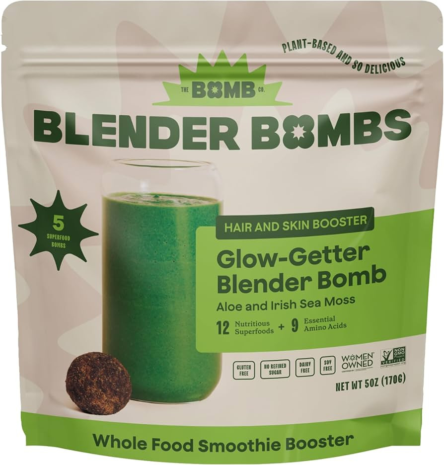 Blender Bombs Glow Getter Smoothie Booster, 5 Oz | Amazon (US)