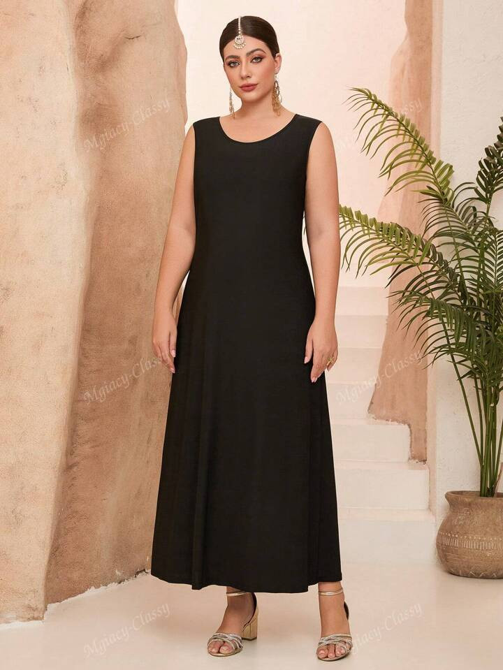 Black Slip Dress | SHEIN