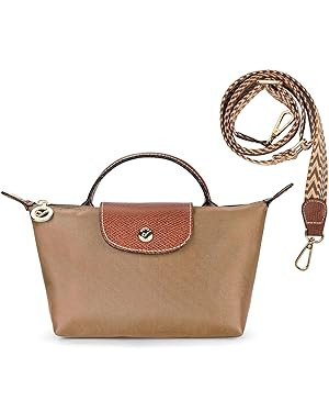 DOMAT Crossbody Bag for Women, Chic Lightweight Purse with Leather Top-handle, Compact Clutch Bag... | Amazon (US)