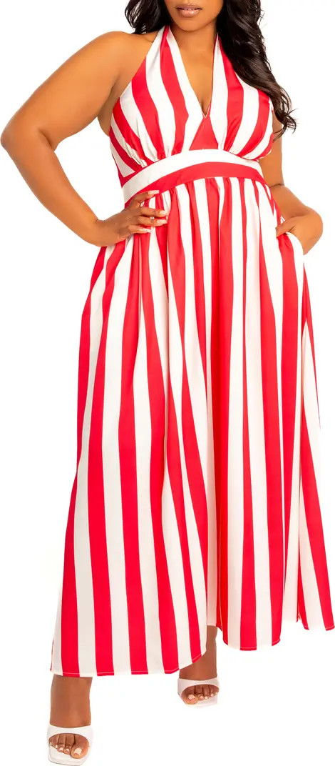 Stripe Halter Maxi Dress | Nordstrom