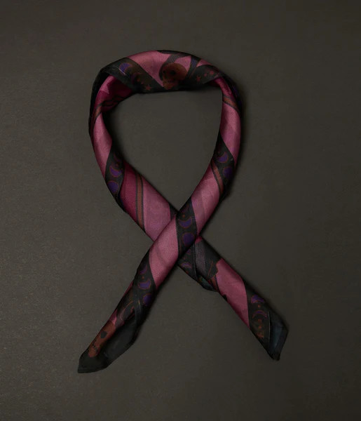 Unique Vintage Purple & Black Mystical Icons Hair Scarf | UniqueVintage