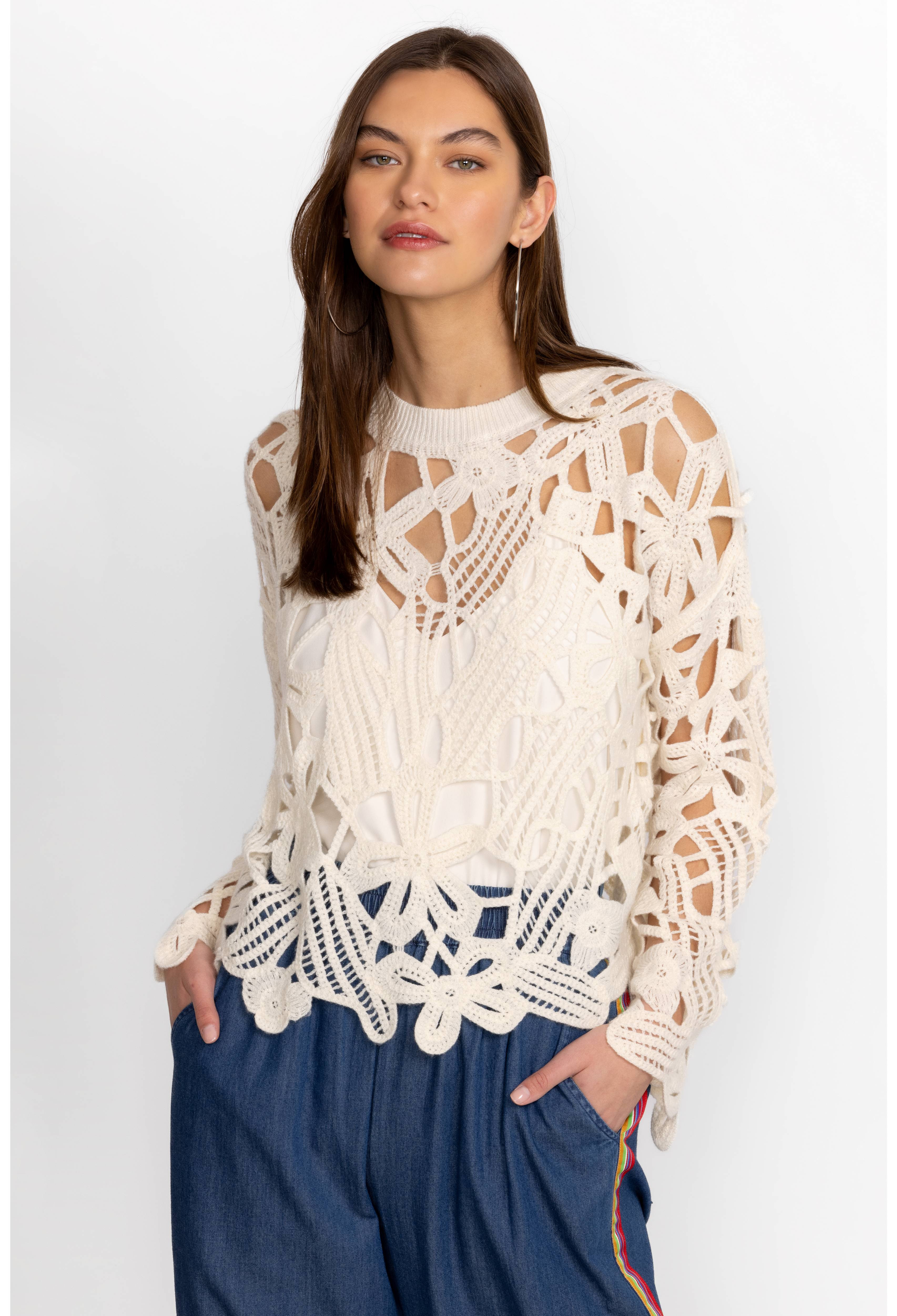 SUSIE CROCHET PULLOVER | Johnny Was | Johnny Was