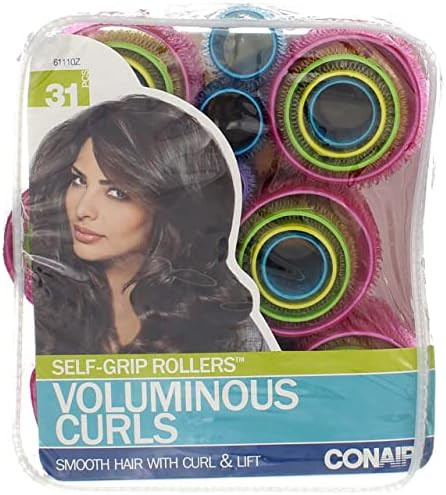 Conair Hair Rollers, Hair Curlers in Assorted Sizes, Self-Grip Hair Rollers, 31 Pack | Amazon (US)
