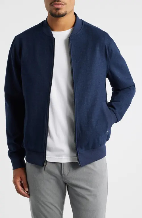 Robert Barakett Henrik Lightweight Baseball Jacket in Navy at Nordstrom, Size Xx-Large | Nordstrom