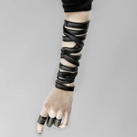 Wrap Bracelet Leather Black Unisex Multi-Use Travel Jewelry Necklace Women Hair Accessory Men Gift Weekend Look Idea | Etsy (US)