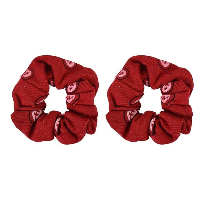 Red Bandana Scrunchies Cotton Hair Bobble - Set of 2 | Amazon (US)