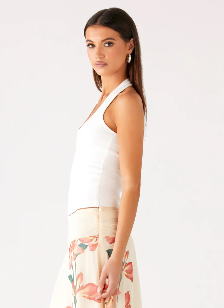 Nera Halter Top - White | Peppermayo (Global)