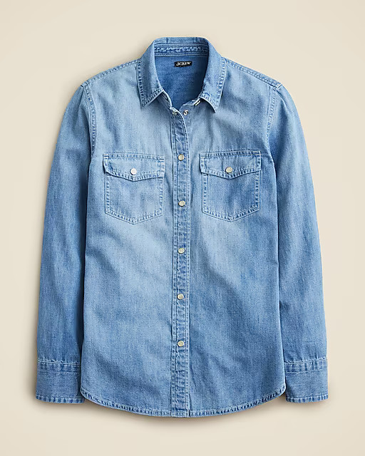 Wren slim western chambray shirt in Callie wash | J. Crew US