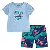 Hurley Baby Boys' Swim-Suit 2-Piece-Set, Royal/Floral, 4 | Amazon (US)