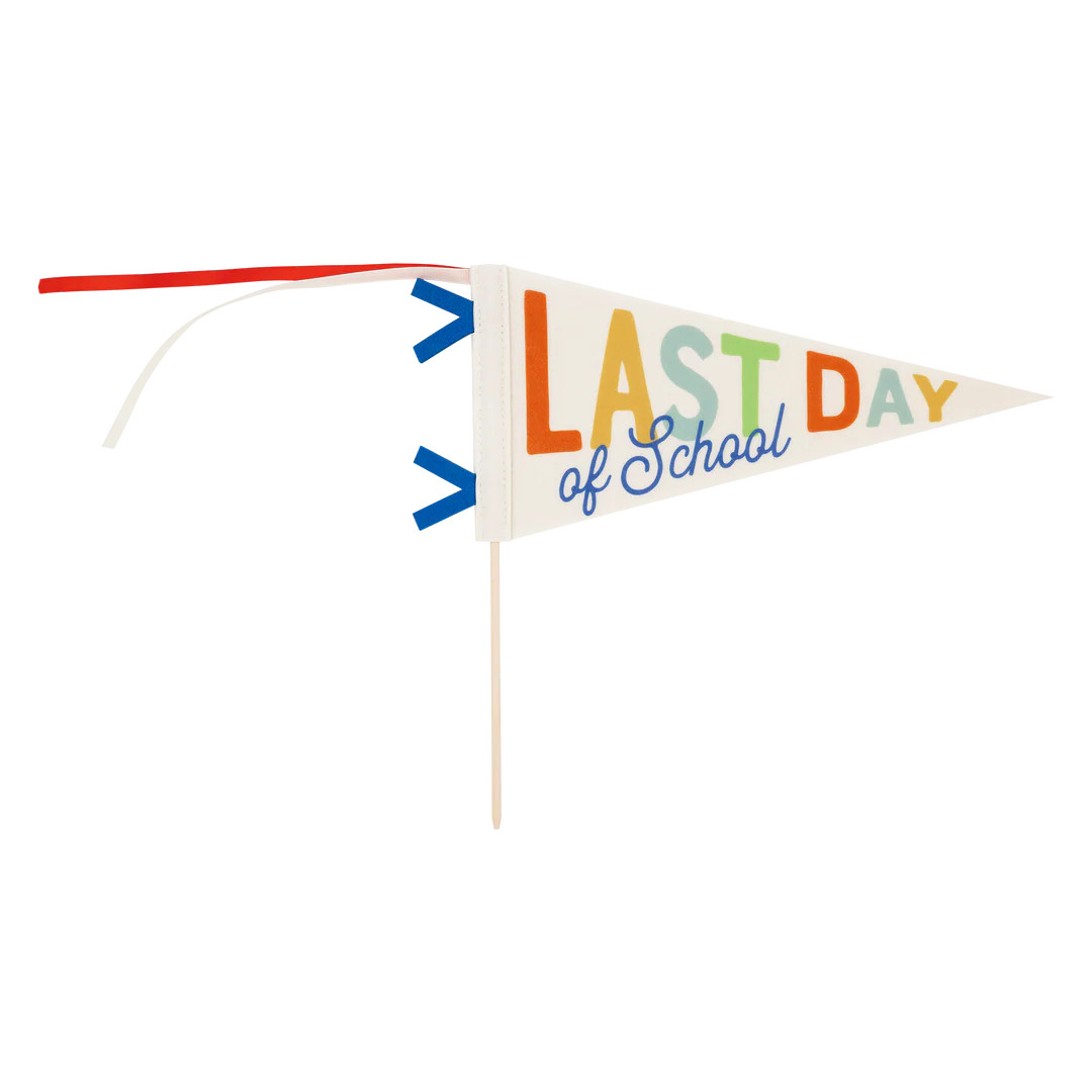 Last Day of School Primary Felt Pennant Banner | My Mind's Eye