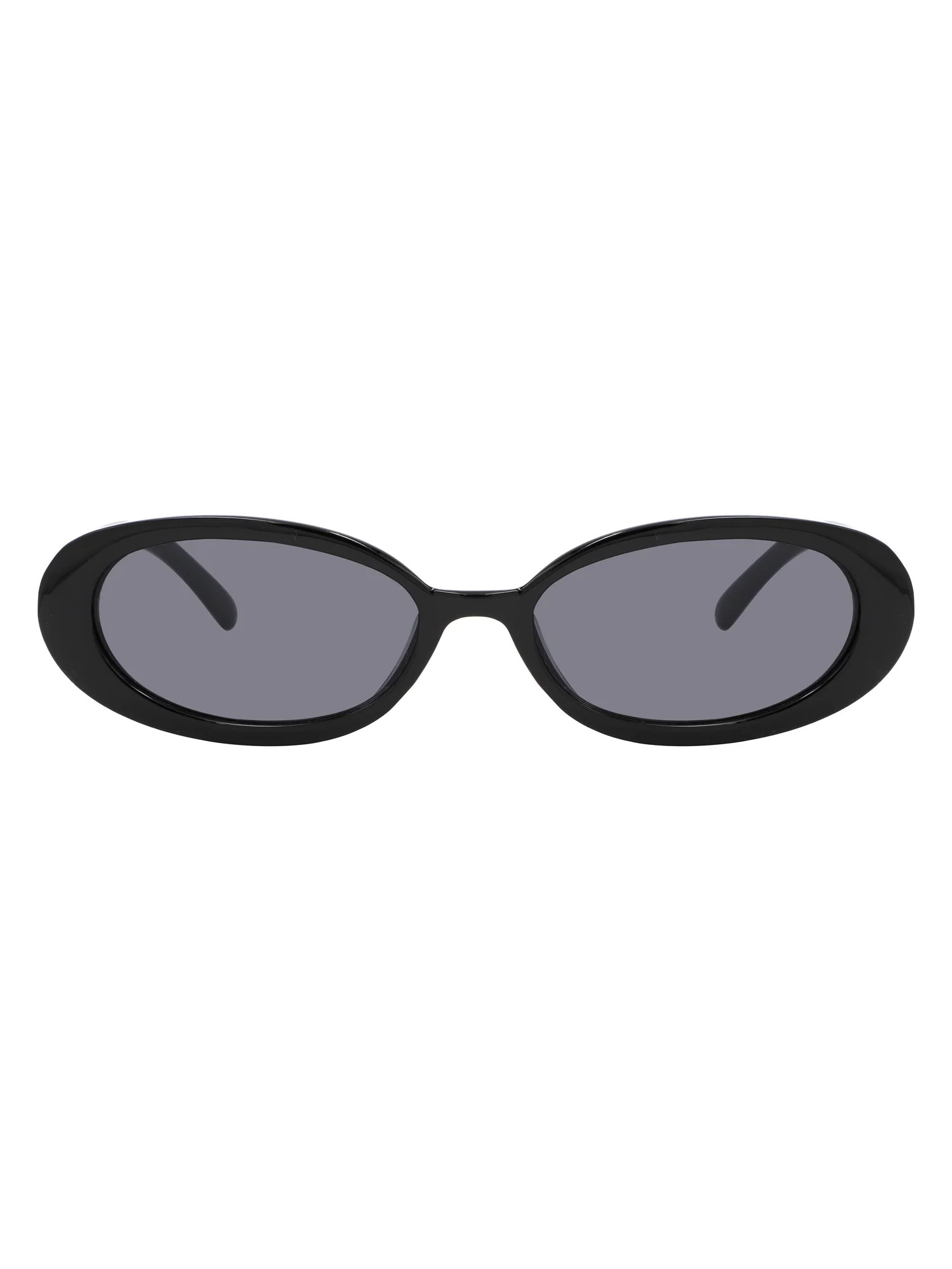 Madden NYC Noely Black Plastic Oval Sunglasses | Walmart (US)