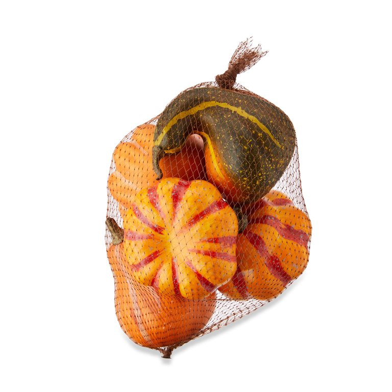 Way To Celebrate Harvest Orange and Green Mini Pumpkins, 5 Count - Walmart.com | Walmart (US)