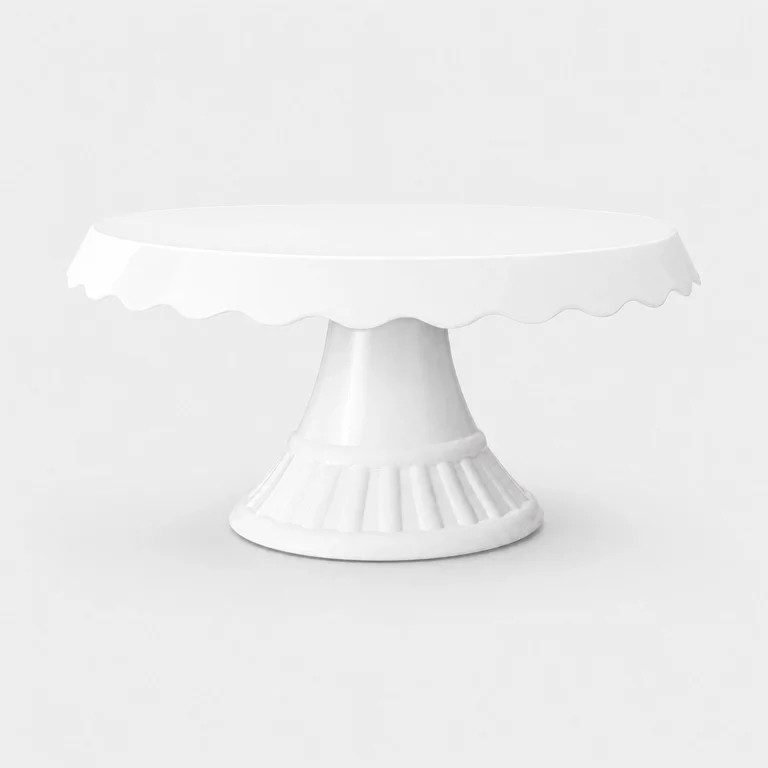 Grupo Mirandinha - White Acrylic Lace Cake Stand, Durable, Collapsible & Elegant | Walmart (US)
