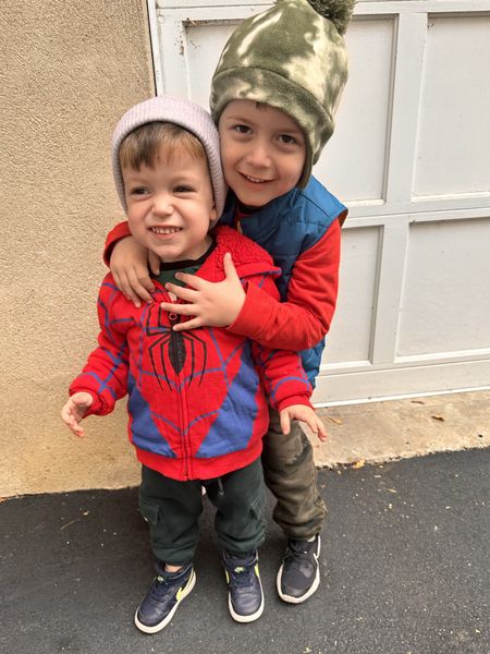 Kids fall winter outfits 
Fleece Spider-Man hoody size 3T  blue vest 5T  beanie hats and fleece lined pants 5T and 2T 

#LTKfindsunder50 #LTKGiftGuide #LTKkids
