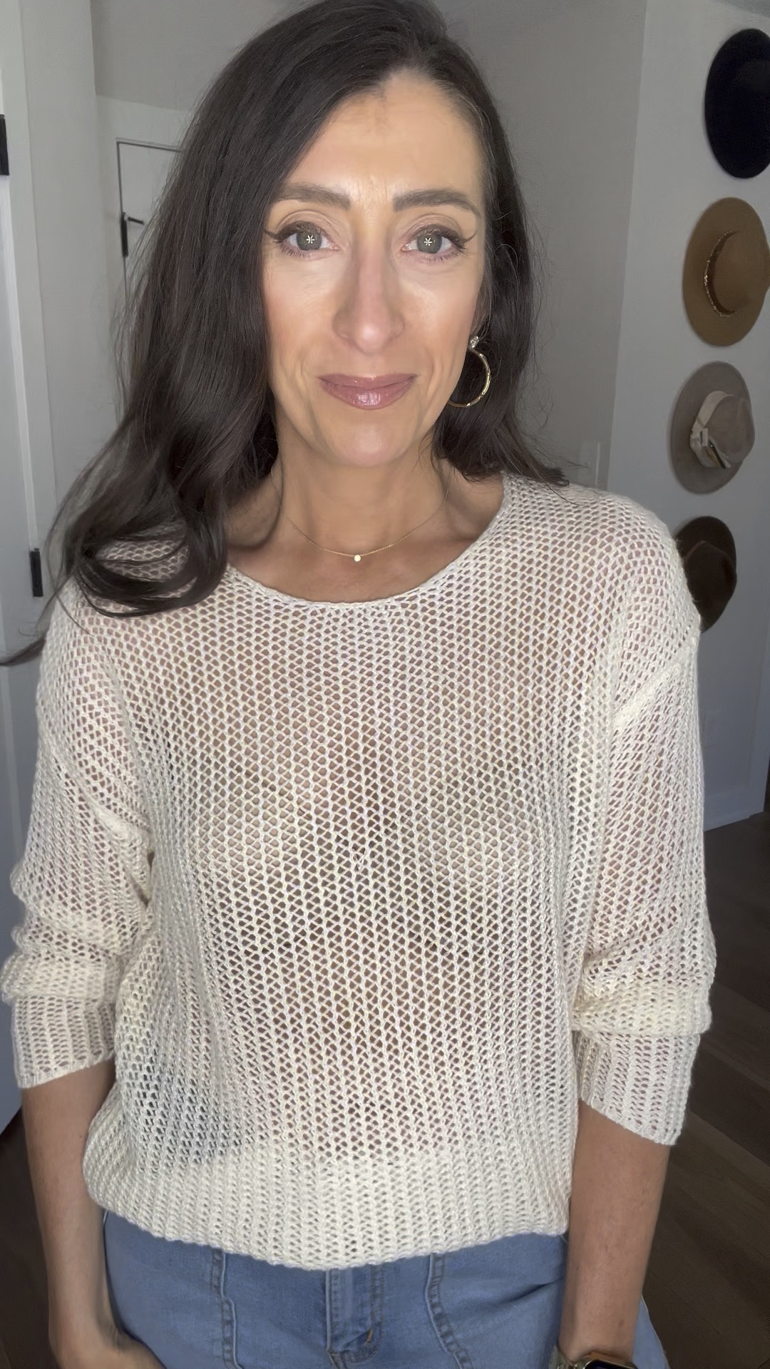 Coastal chic crochet sweater. Tightly knit. Great for every day wear or as a swim cover! 

￼

#LTKmomlife #LTKSeasonal #LTKOver40