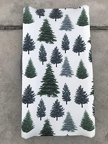 Pine Trees Changing Pad Cover, Diaper Changing Table Cover, Pine Tree Changing Pad Covers, Woodland  | Amazon (US)